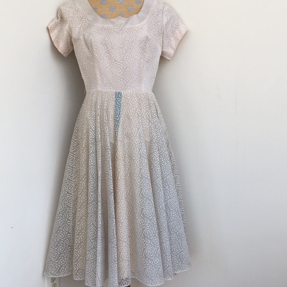 Vintage Dresses & Skirts - Vintage Flocked Dress